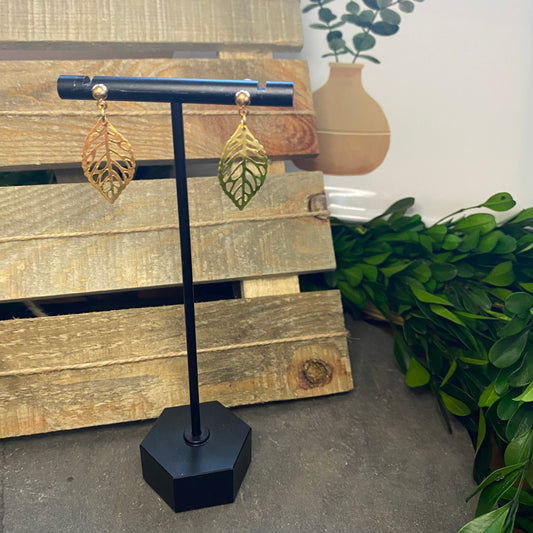 Mini Gold Leaf Dangles