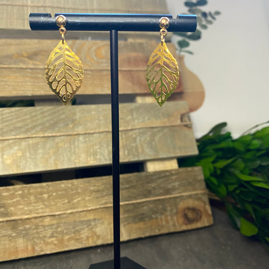 Mini Gold Leaf Dangles
